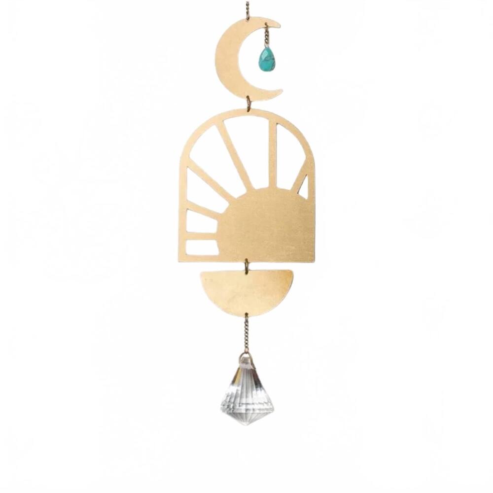 NEW SCOUT sunshine stone of the sky suncatcher in turquoise